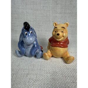Vintage Disney Simply Pooh Salt and Pepper Shakers Winnie the Pooh & Eeyore